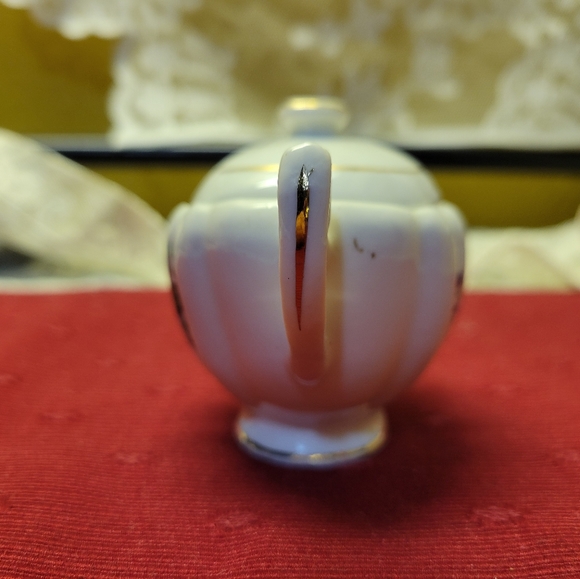 Vtg Royal Dover Yellow Rose Sugar Bowl & Creamer - Picture 14 of 16